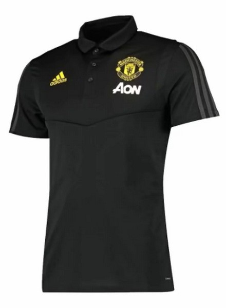 Polo Manchester United 2019/20 Negro Amarillo